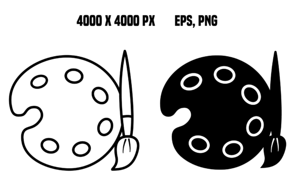 Brush Icons with Palette