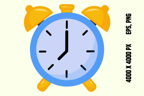 Cartoon Alarm Clock: A Playful Vector Asset for Modern Design Projects