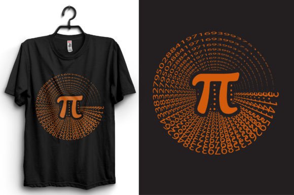 Celebrating Mathematics with a Modern Pi Day T-shirt Design