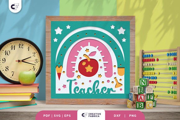 Crafting Meaningful Memories: The Art of the Teacher 3D Shadow Box Paper Cut