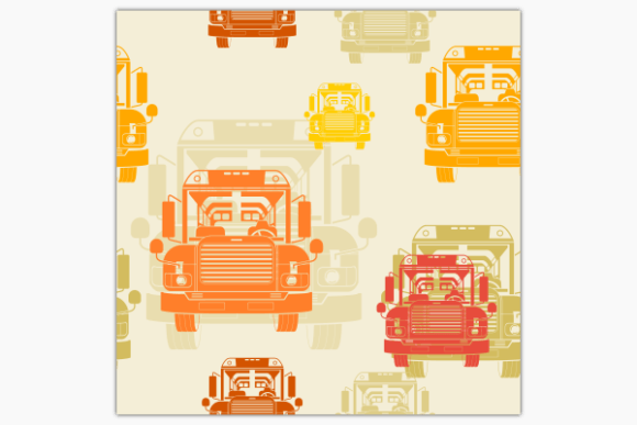 Designing with the Front School Bus Soft Seamless Pattern for Educational and Creative Projects