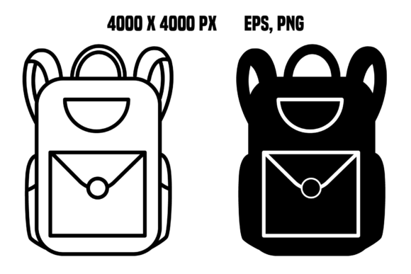 Elevating Educational Branding with High-Resolution School Backpack Icons
