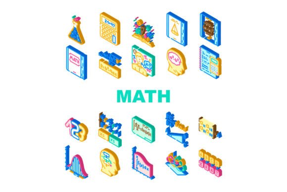 Enhancing Academic Visuals with the Math Science Education School Icons Set