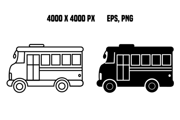 Enhancing Educational Design with High-Resolution School Bus Icons