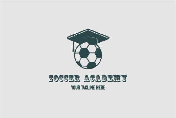 Graduate Toga Hat with Soccer Football