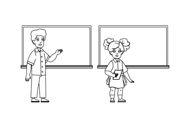 Kid Explain Lesson Vector: Visual Learning Tools