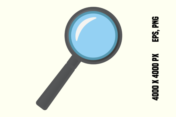 Magnifying Glass in Cartoon Style