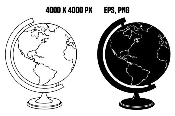 School Globe Icons: Elevating Educational Design with High-Resolution Vector Assets
