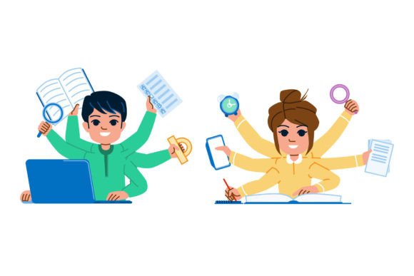 Study Kid Vector: Versatile Assets for Education Design